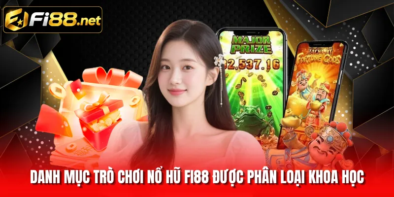 Danh mục trò chơi nổ hũ FI88 được phân loại khoa học