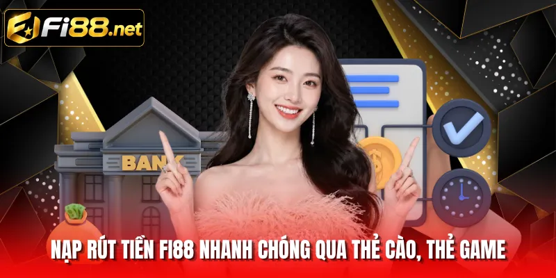 Nạp rút tiền FI88 nhanh chóng qua thẻ cào, thẻ game